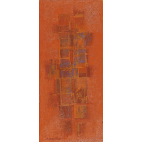 CLAUDE LOEWER : Composition en rouge et bleu (DOBIASCHOFSKY AUKTIONEN AG)