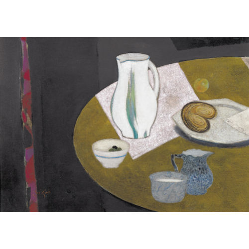 RENE GENIS : 'Nature morte aux objets blancs' (DOBIASCHOFSKY AUKTIONEN AG)