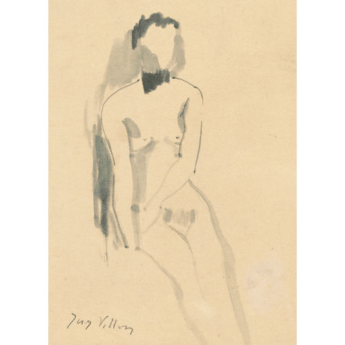 JACQUES VILLON : Nu assis (DOBIASCHOFSKY AUKTIONEN AG)