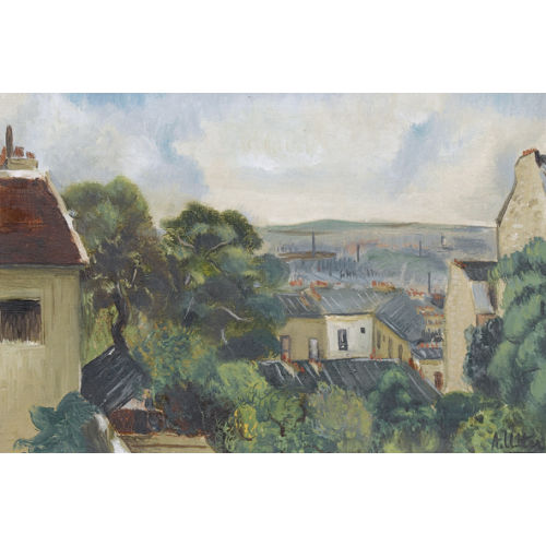 ANDRE UTTER : 'Vue de Montmartre sur St-Denis' (DOBIASCHOFSKY AUKTIONEN AG)