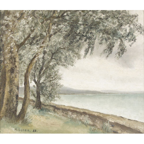 ALBERT LOCCA : Arbres au bord du lac (DOBIASCHOFSKY AUKTIONEN AG)