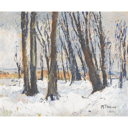 MAX ROBERT THEYNET : Winterlandschaft mit B�umen (DOBIASCHOFSKY AUKTIONEN AG)