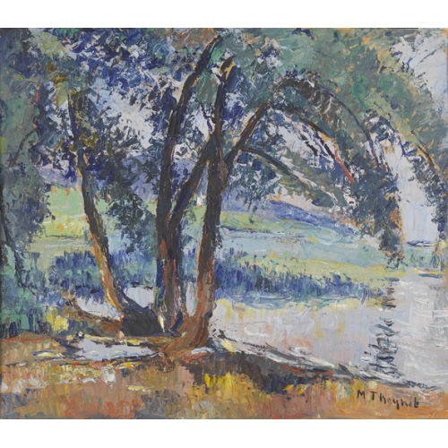MAX ROBERT THEYNET : Landschaft mit Baum (DOBIASCHOFSKY AUKTIONEN AG)
