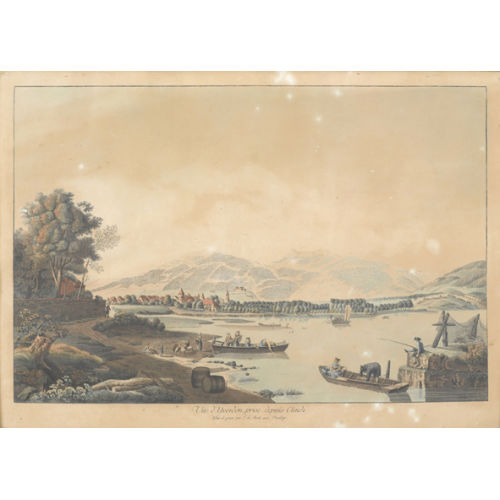 JOHANN LUDWIG ABERLI : 'V�e d′Yverdon, prise depuis Clindi' (DOBIASCHOFSKY AUKTIONEN AG)