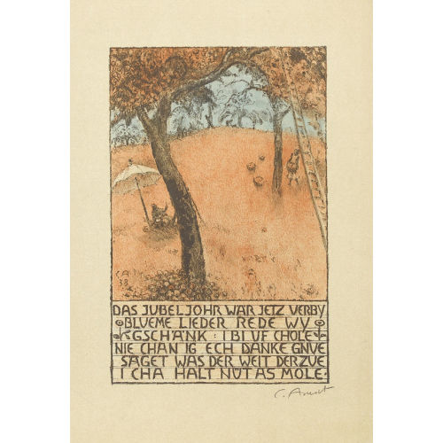 CUNO AMIET : Die Obsternte (DOBIASCHOFSKY AUKTIONEN AG)