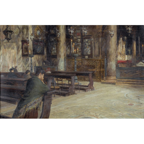 FERRUCCIO SCATTOLA : 'Int�rieur de St-Marc' (DOBIASCHOFSKY AUKTIONEN AG)
