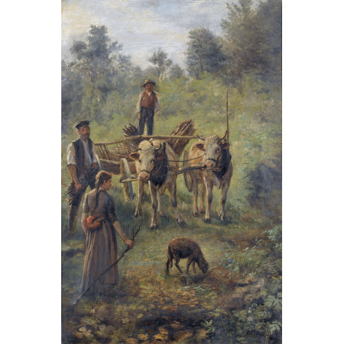 ERNST H�NSSLER : Die Reisigsammler (DOBIASCHOFSKY AUKTIONEN AG)
