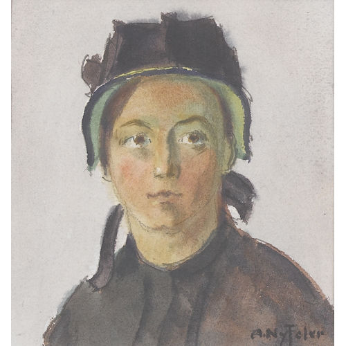 ALBERT NYFELER : Walliser Trachtenfrau (DOBIASCHOFSKY AUKTIONEN AG)