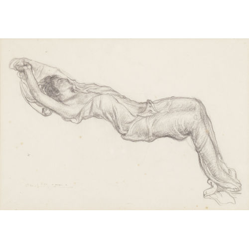 CHARLES L′EPLATTENIER : Femme �tendue � la draperie (DOBIASCHOFSKY AUKTIONEN AG)