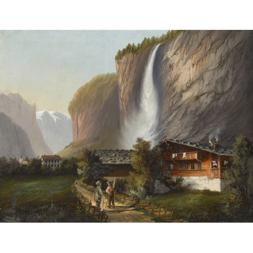 OTTO FAHRNI : Die Staubbachf�lle im Lauterbrunnental (DOBIASCHOFSKY AUKTIONEN AG)