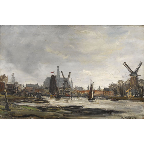 ROBERT CHARLES GUSTAVE LAURENS MOLS : Ansicht von Haarlem (DOBIASCHOFSKY AUKTIONEN AG)