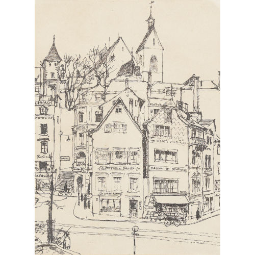 IRENE ZURKINDEN : Strassenszene (DOBIASCHOFSKY AUKTIONEN AG)
