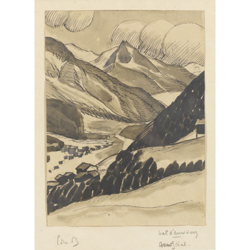 EDMOND BILLE : 'Val d′Anniviers Zinal' (DOBIASCHOFSKY AUKTIONEN AG)