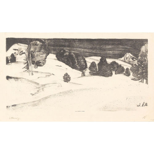 EDMOND BILLE : Paysage montagne (DOBIASCHOFSKY AUKTIONEN AG)