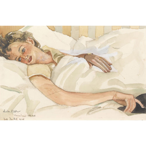 EDMOND BILLE : Femme couch�e (DOBIASCHOFSKY AUKTIONEN AG)