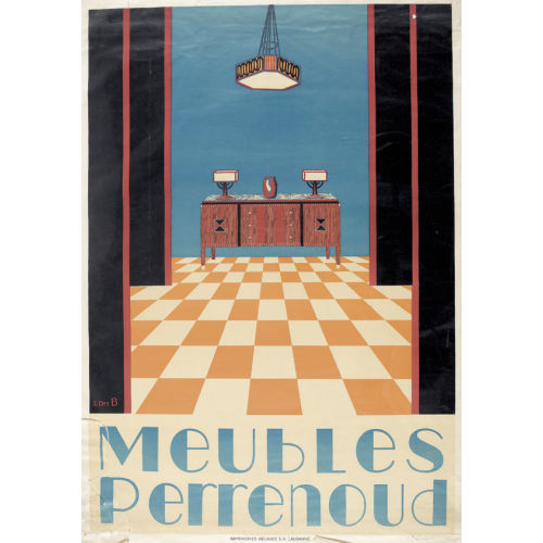 EDMOND BILLE : 'Meubles Perrenoud' (DOBIASCHOFSKY AUKTIONEN AG)
