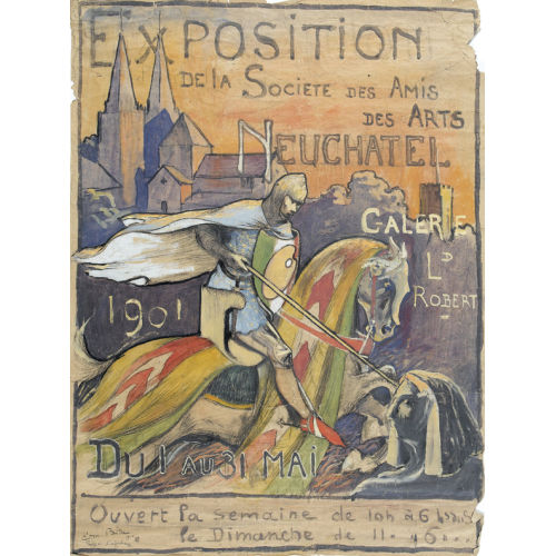EDMOND BILLE : 'Exposition de la Societ� des Amis des Arts...' (DOBIASCHOFSKY AUKTIONEN AG)