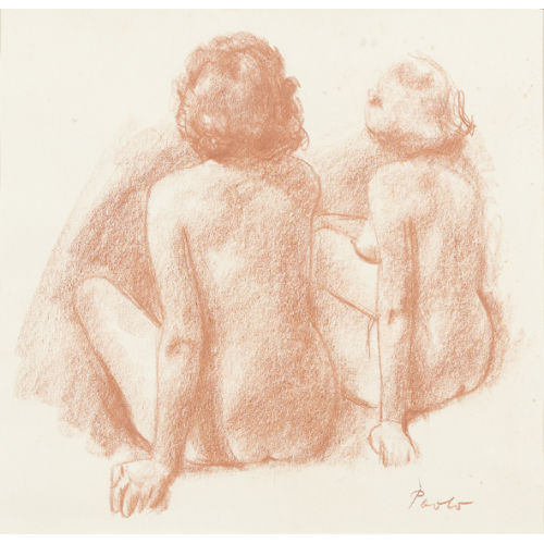 PAUL JAKOB) PAOLO (EIGTL. M�LLER : Zwei entbl�sste Frauen (DOBIASCHOFSKY AUKTIONEN AG)