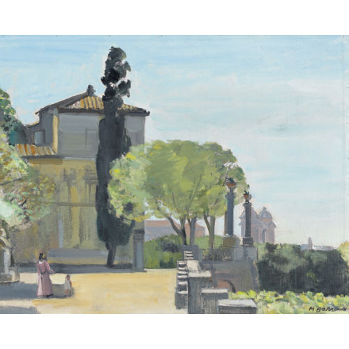 MAURICE BARRAUD : Vue du Pincio sur Rome (DOBIASCHOFSKY AUKTIONEN AG)