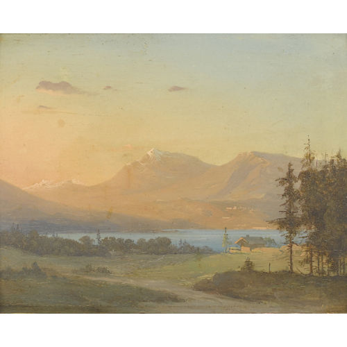HEINRICH SCHILKING : Abend am Bergsee (DOBIASCHOFSKY AUKTIONEN AG)