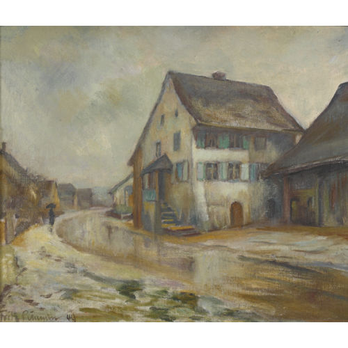 FRITZ P�MPIN : 'Regenwetter in B�ckten' (DOBIASCHOFSKY AUKTIONEN AG)