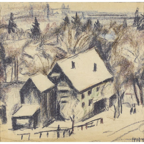 HEINRICH HERZIG : 'Winter im Erzgebirge' (DOBIASCHOFSKY AUKTIONEN AG)