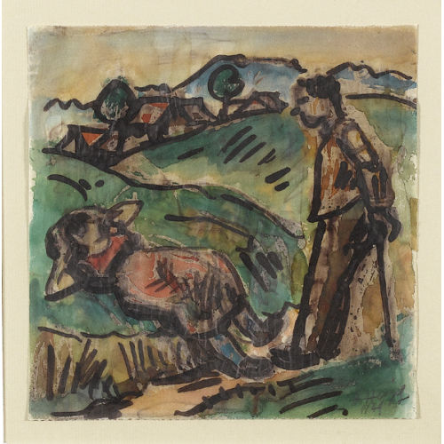 HEINRICH HERZIG : Mittagsruhe (DOBIASCHOFSKY AUKTIONEN AG)