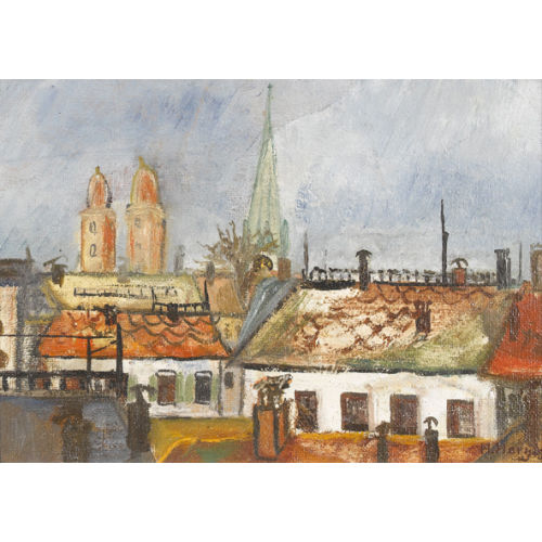 HEINRICH HERZIG : Ansicht von Z�rich (DOBIASCHOFSKY AUKTIONEN AG)