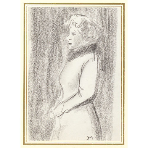 THEOPHILE-ALEXANDRE STEINLEN : La dame (DOBIASCHOFSKY AUKTIONEN AG)