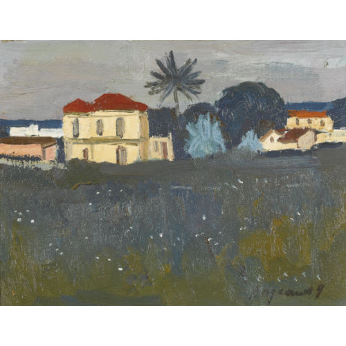 GEORGES BORGEAUD : 'Vue de Rhodos' (DOBIASCHOFSKY AUKTIONEN AG)