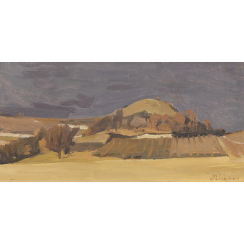 GERARD DE PALEZIEUX : Feldlandschaft mit H�gel (DOBIASCHOFSKY AUKTIONEN AG)