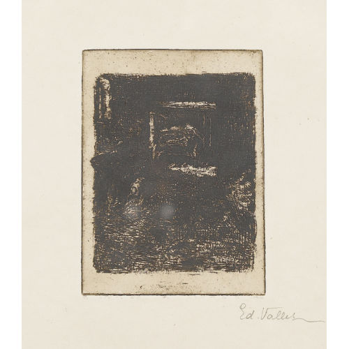 EDOUARD VALLET : Int�rieur de grange (DOBIASCHOFSKY AUKTIONEN AG)