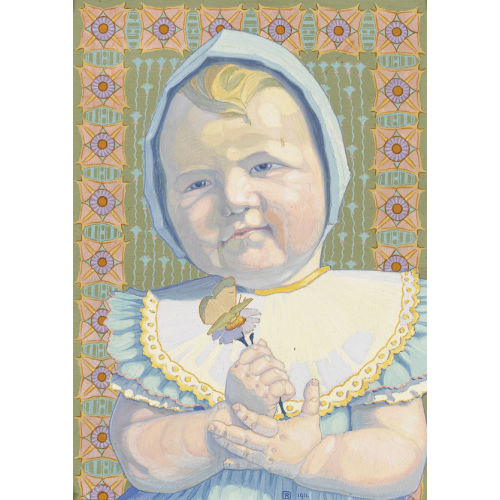 JEAN PHILIPPE EDOUARD ROBERT : Kleines M�dchen mit Blume (DOBIASCHOFSKY AUKTIONEN AG)