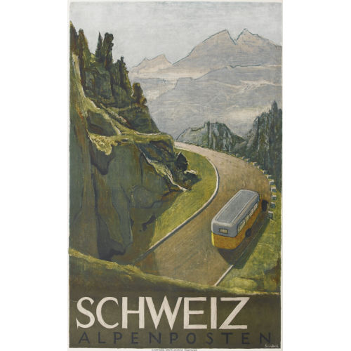 VICTOR SURBEK : 'Schweiz Alpenposten' (DOBIASCHOFSKY AUKTIONEN AG)
