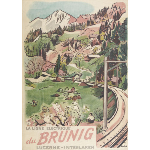 VICTOR SURBEK : 'La ligne �lectrique du Brunig' (DOBIASCHOFSKY AUKTIONEN AG)
