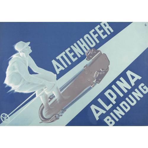 CARL FRANZ MOOS : 'Attenhofer Alpina Bindung' (DOBIASCHOFSKY AUKTIONEN AG)