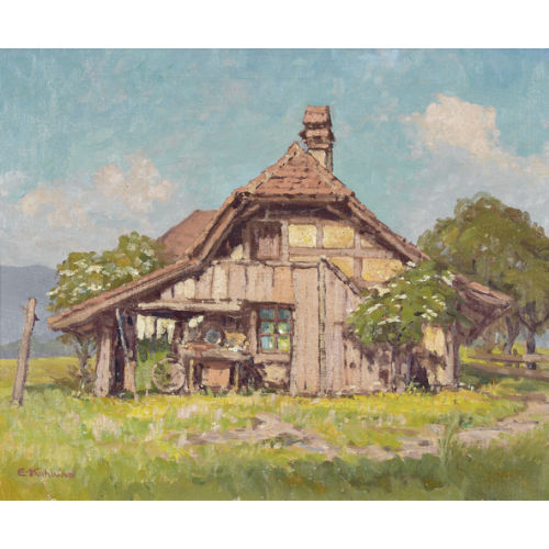 EKKEHARD KOHLUND : Landschaft mit Bauernhaus (DOBIASCHOFSKY AUKTIONEN AG)