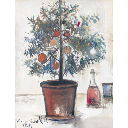 MAURICE UTRILLO : Sapin de No�l dans un pot (DOBIASCHOFSKY AUKTIONEN AG)