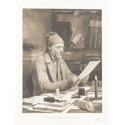 ALBERT ANKER : 'Der Herr Gemeindeschreiber' (DOBIASCHOFSKY AUKTIONEN AG)