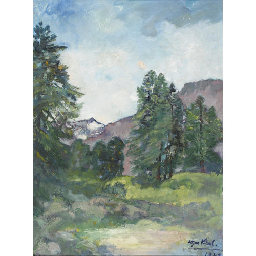 EDGAR VITAL : Engadiner Berglandschaft (DOBIASCHOFSKY AUKTIONEN AG)