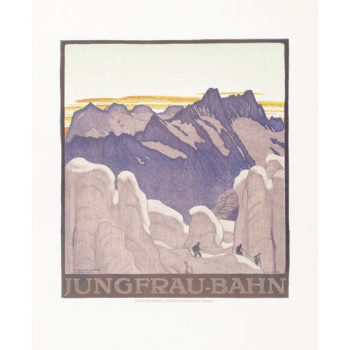 EMIL CARDINAUX : 'Jungfrau Bahn / Bei der Station Eismeer' (DOBIASCHOFSKY AUKTIONEN AG)