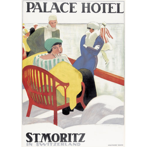 EMIL CARDINAUX : 'Palace Hotel St. Moritz in Switzerland' (DOBIASCHOFSKY AUKTIONEN AG)