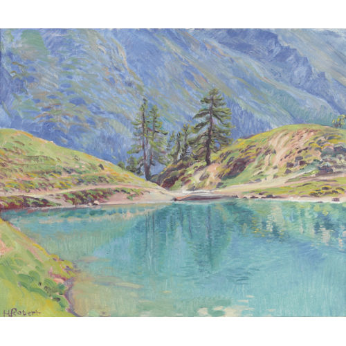 HENRI MARCEL ROBERT : See im Gebirge (DOBIASCHOFSKY AUKTIONEN AG)