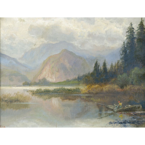 ALOIS TOLDT : 'Wolfgangsee mit B�rglstein' (DOBIASCHOFSKY AUKTIONEN AG)