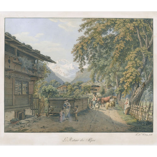 FRANZ NIKLAUS K�NIG : 'Le Retour des Alpes' (DOBIASCHOFSKY AUKTIONEN AG)