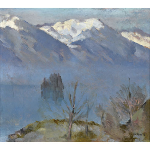 VICTOR SURBEK : Landschaft im Berner Oberland (DOBIASCHOFSKY AUKTIONEN AG)