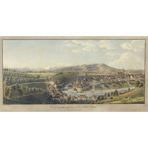 FRANZ SCHMID : 'Vue de la partie inf�rieure de la ville de Berne...' (DOBIASCHOFSKY AUKTIONEN AG)