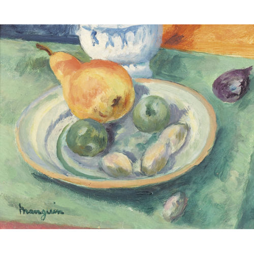 HENRI CHARLES MANGUIN : Fruits sur fond vert (DOBIASCHOFSKY AUKTIONEN AG)