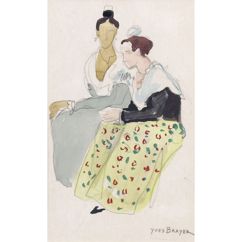 YVES BRAYER : Trachtenfrauen (DOBIASCHOFSKY AUKTIONEN AG)