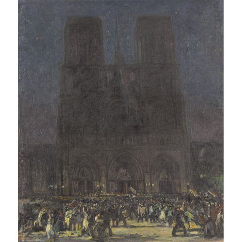 ALFRED MARXER : Notre-Dame bei Nacht (DOBIASCHOFSKY AUKTIONEN AG)
